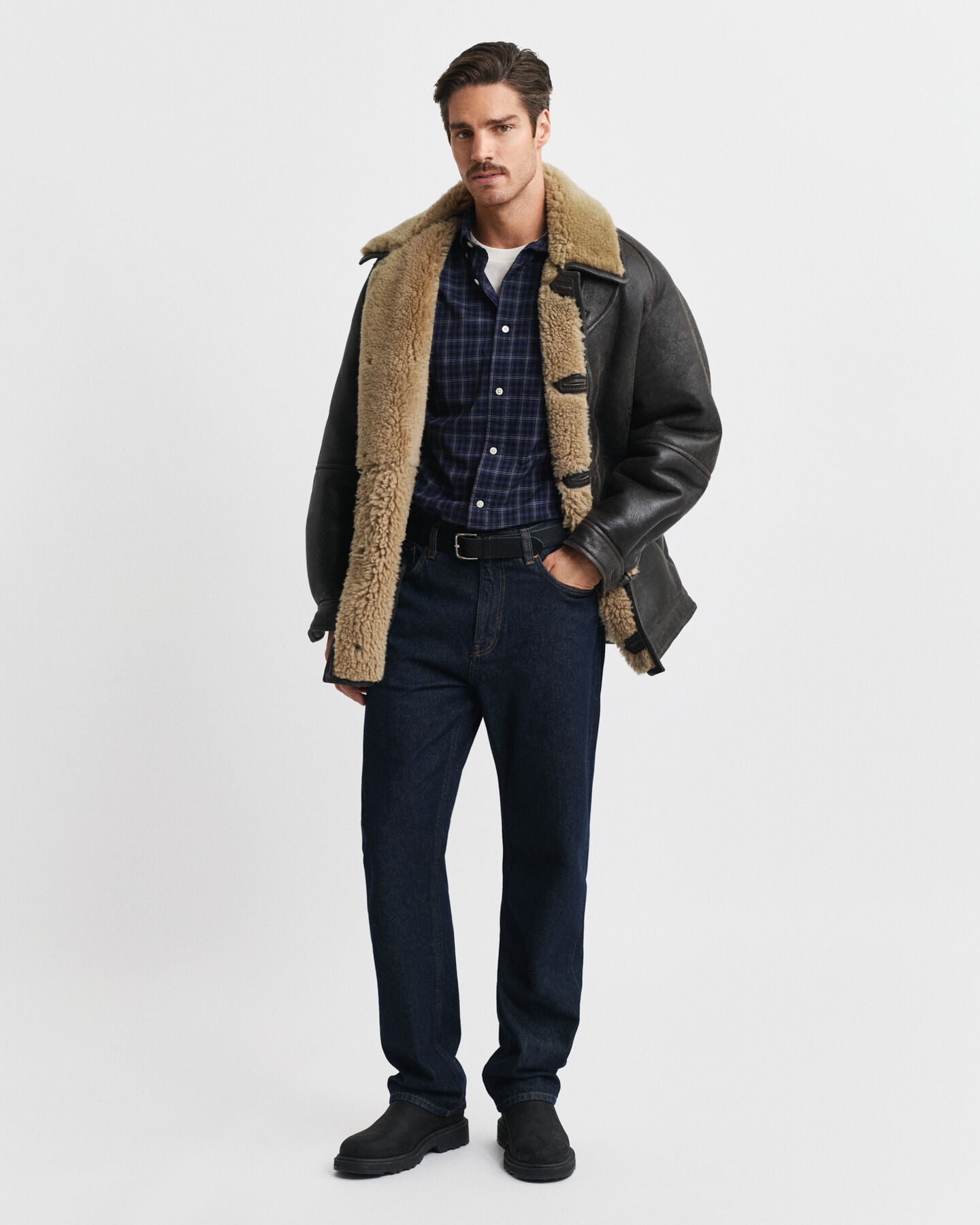 Regular Fit Classic geruit overhemd van poplin