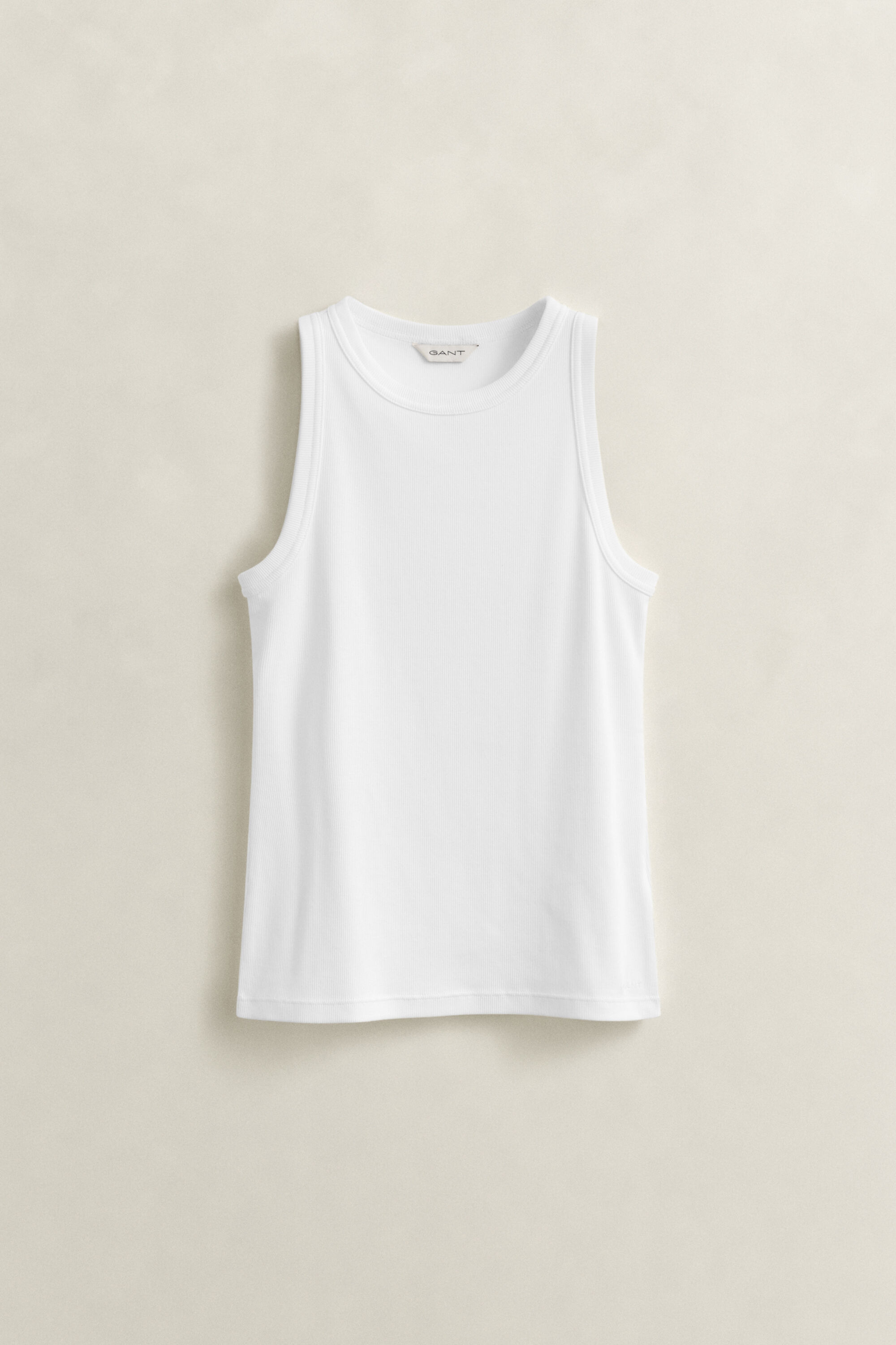 Geribde tanktop