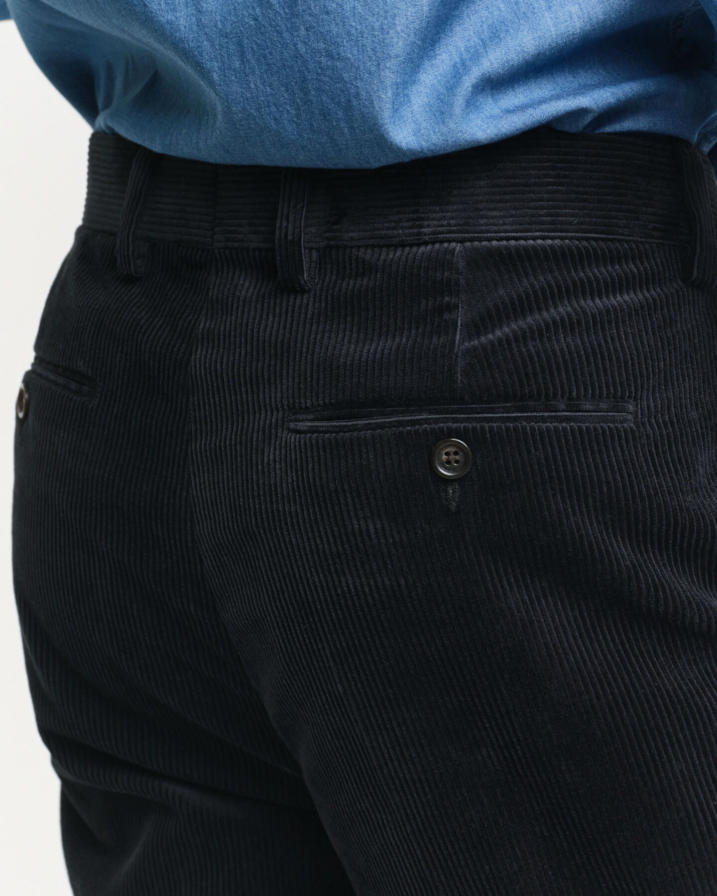 Slim Fit corduroy kostuumbroek