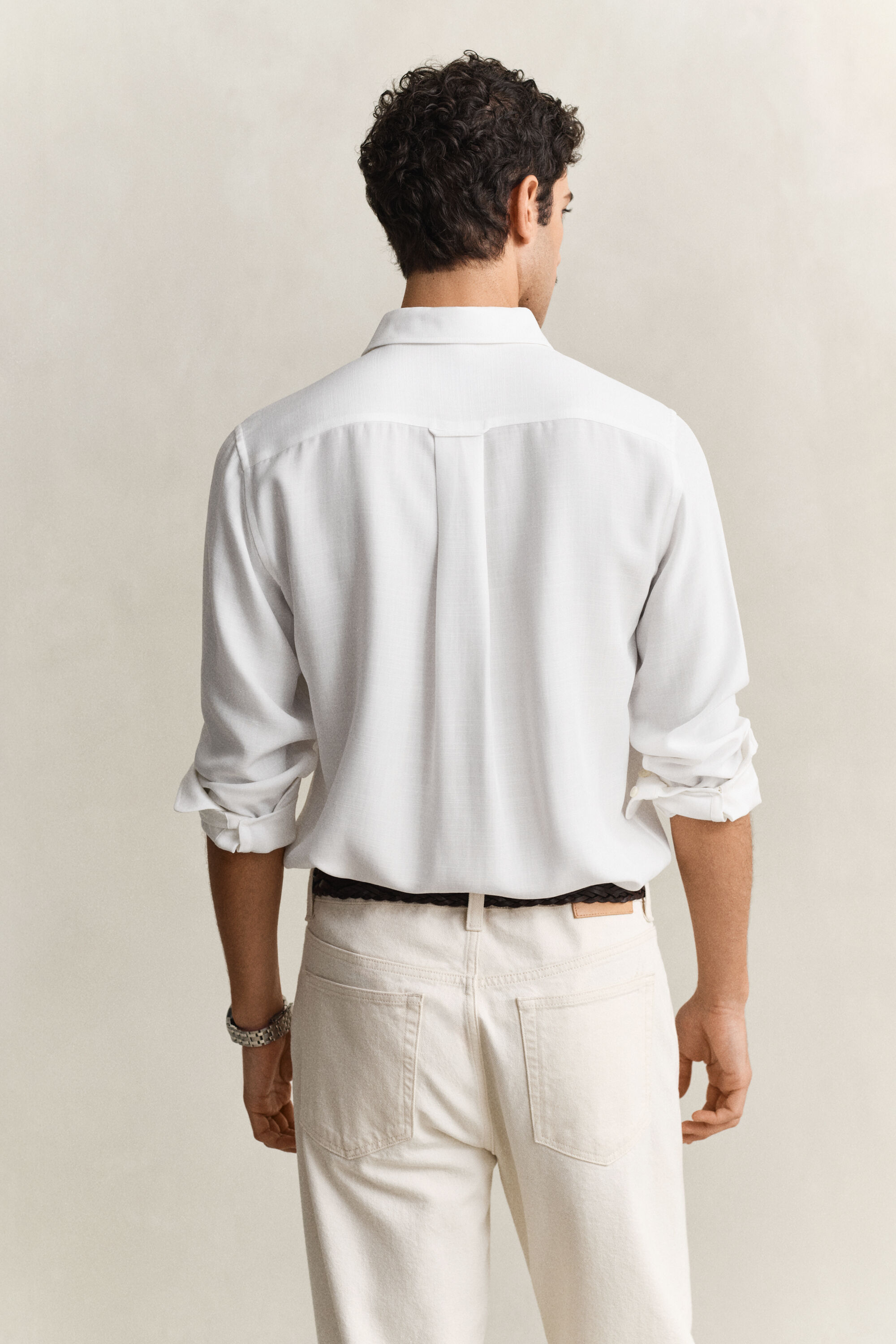 Overoverhemd van lyocell