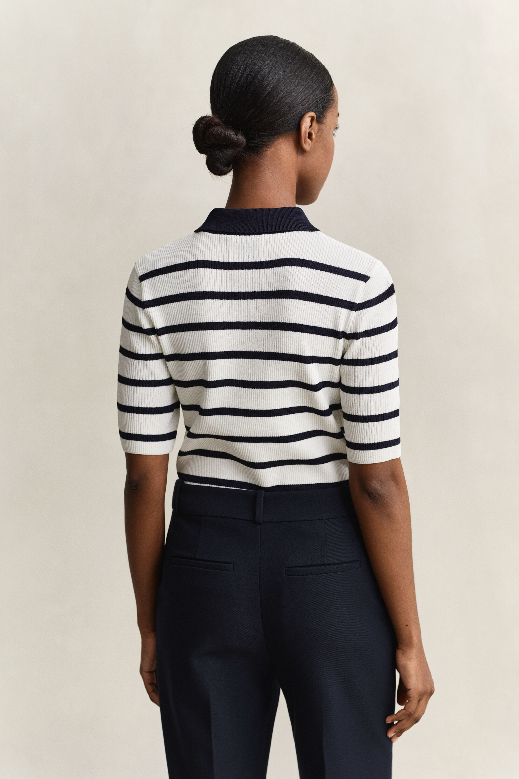 Gebreide Rugger met strepen