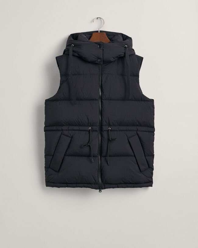 Middellange donsbodywarmer