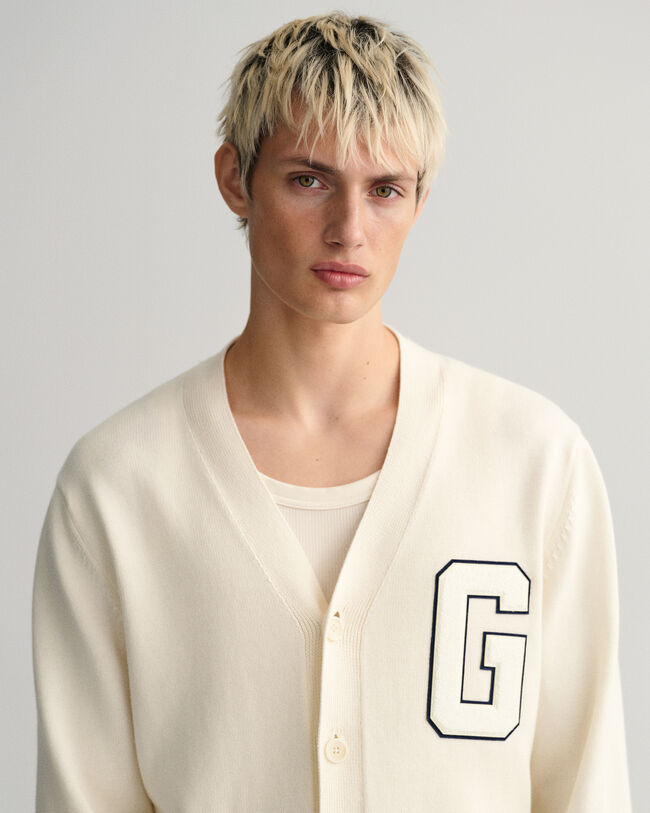 Letterman vest van Supima-katoen