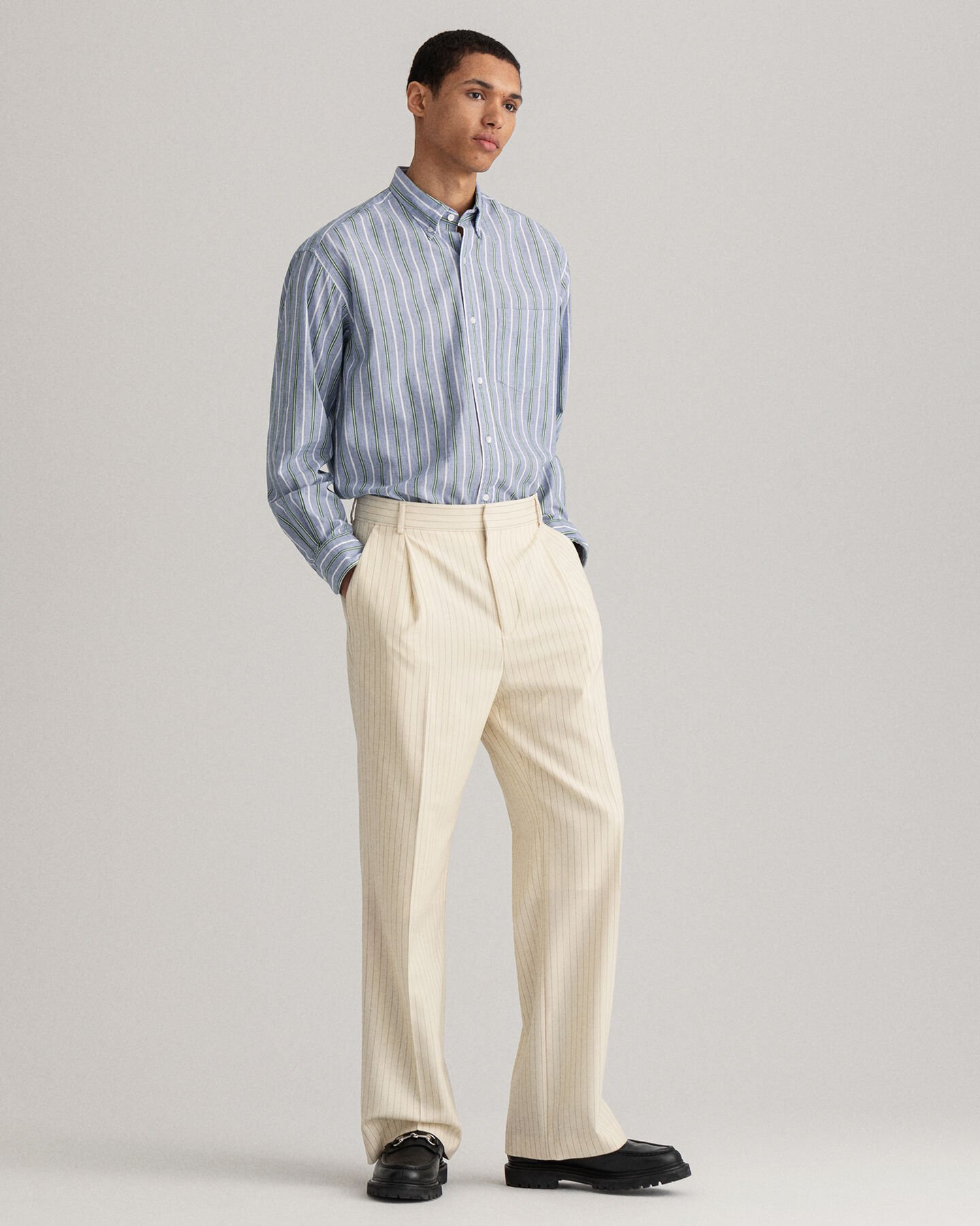 Relaxed Fit fil-&agrave;-fil overhemd