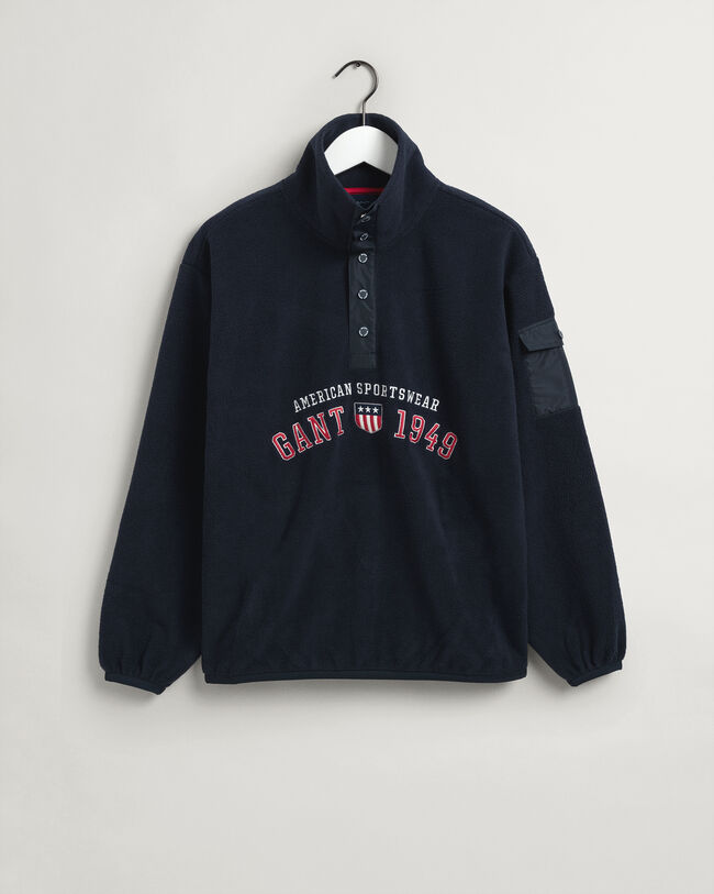 Retro Shield fleecetrui