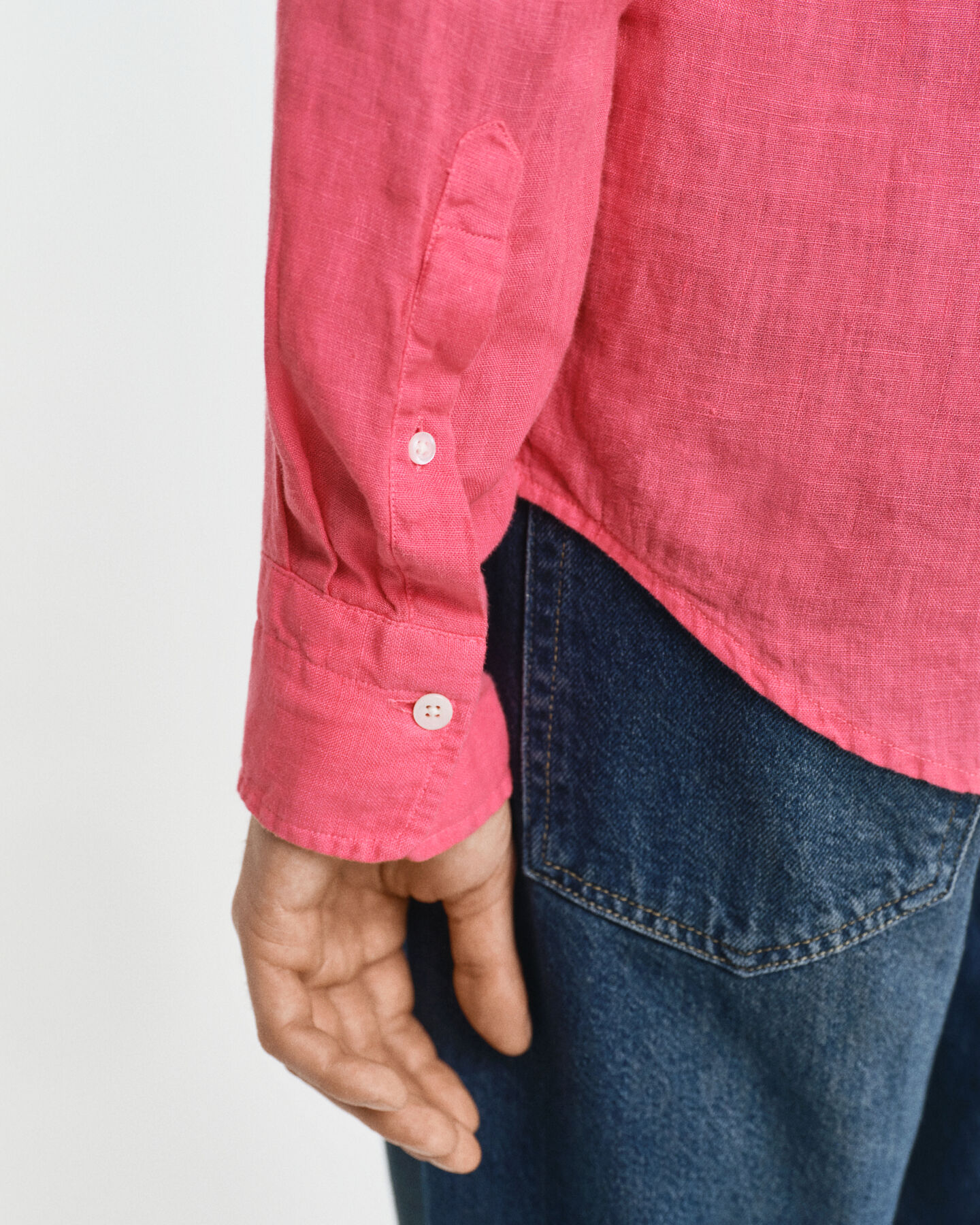 Regular Fit speciaal geverfd linnen overhemd