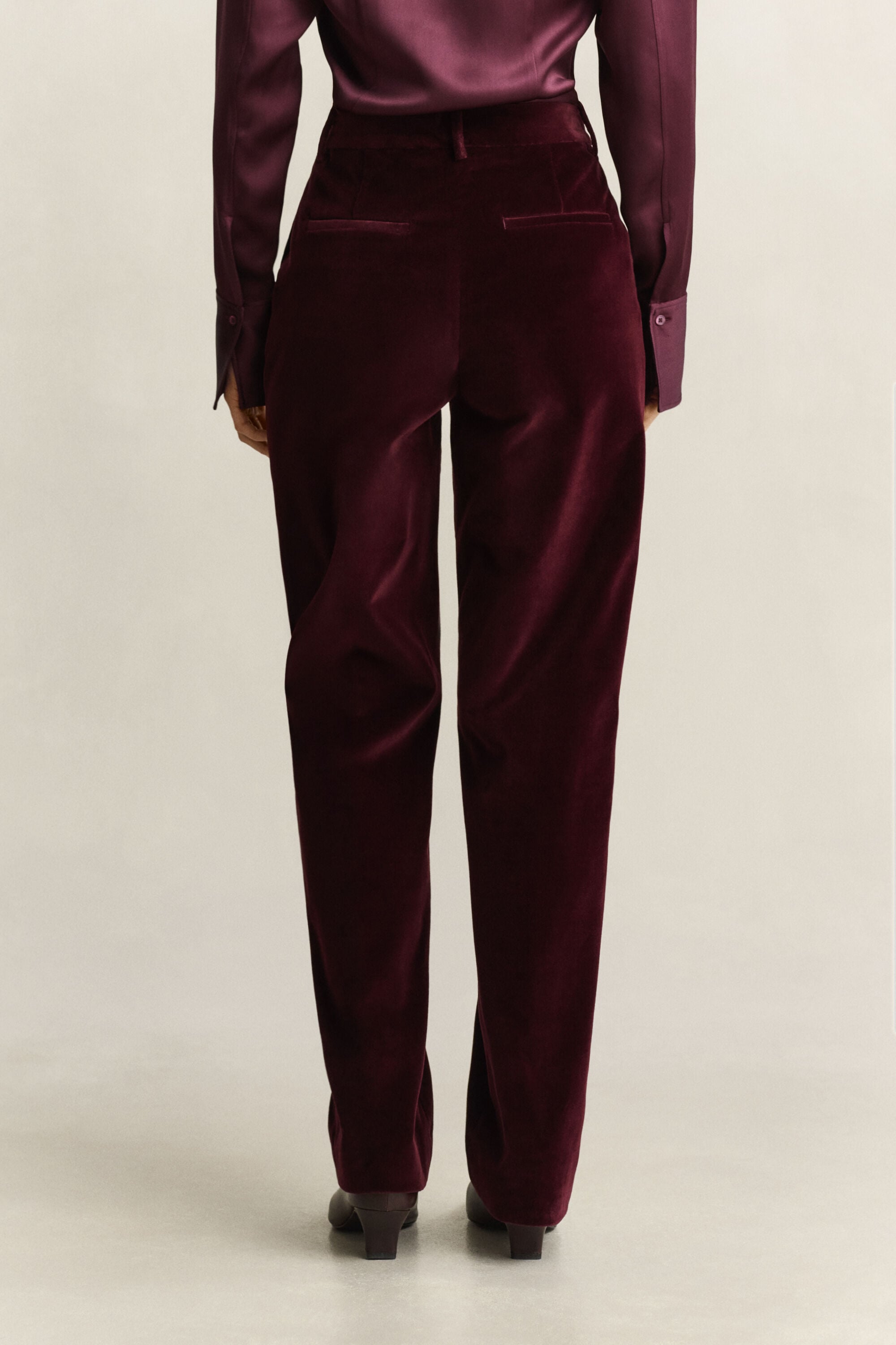 Geklede fluwelen broek