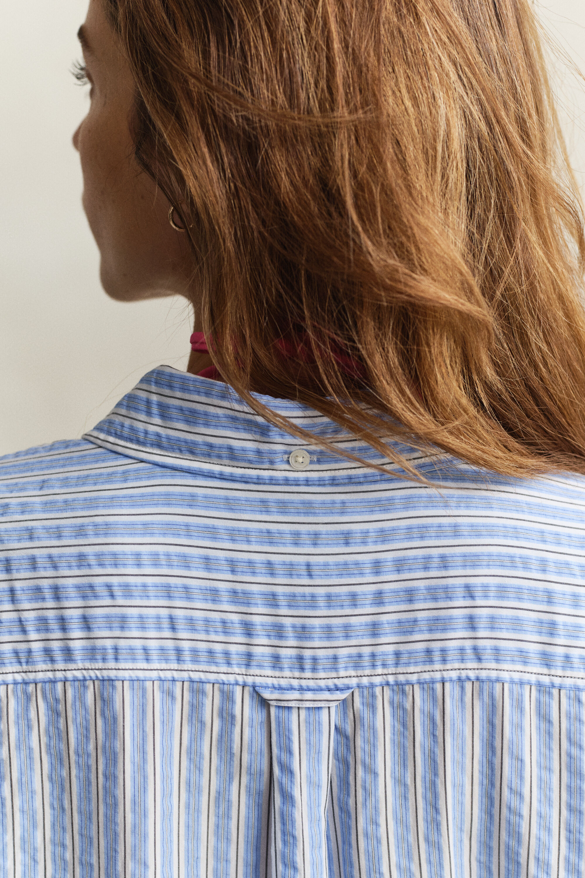 Gestreept seersucker overoverhemd