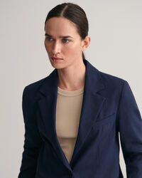 Regular Fit blazer van linnen met stretch