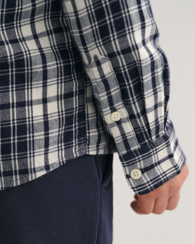 Kids Regular Fit geruit flanellen shirt
