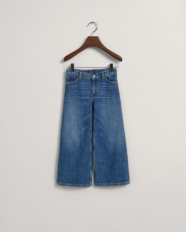 Girls jeans met wijde pijpen