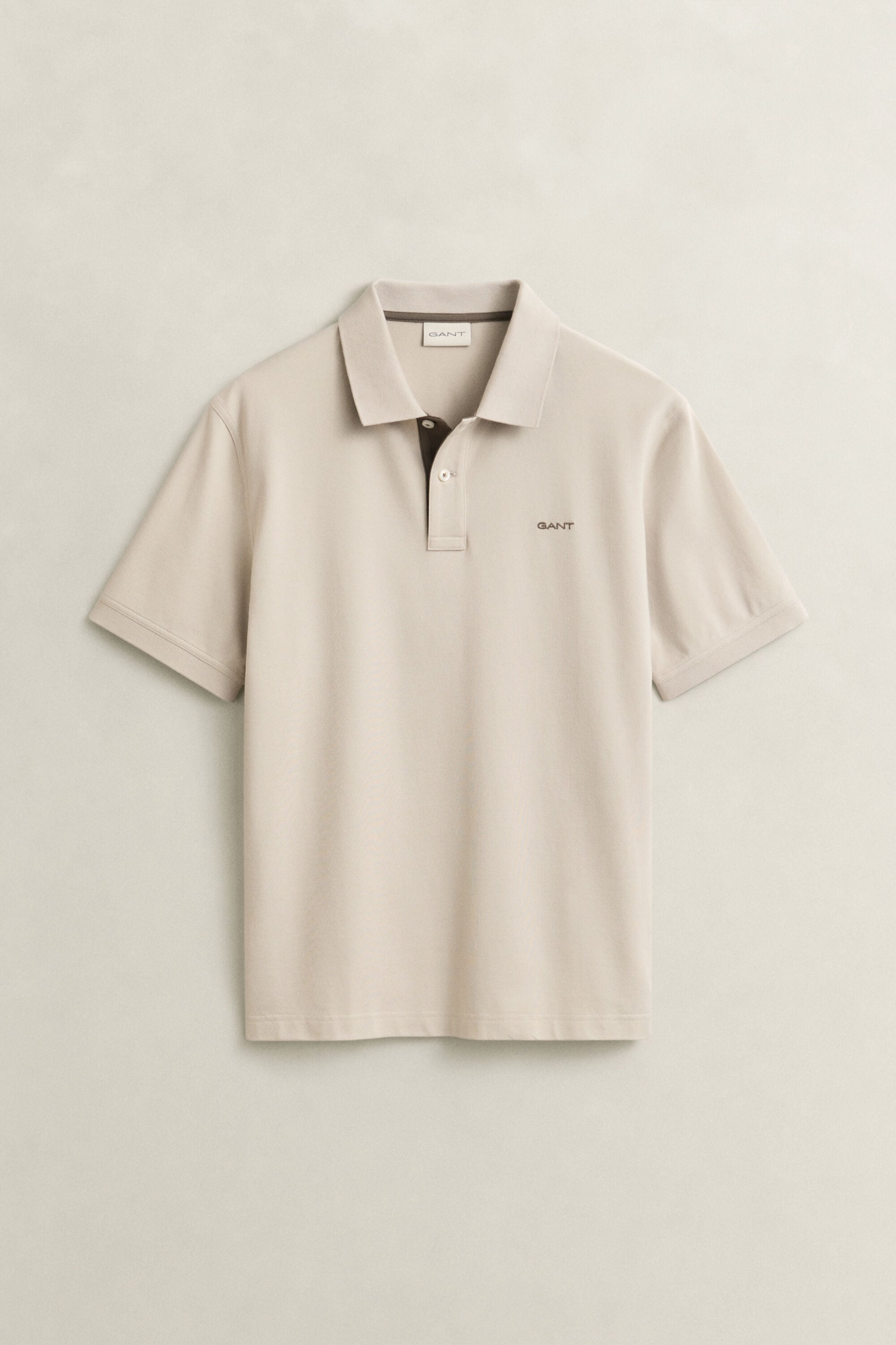 Piqué poloshirt met contrasterend detail