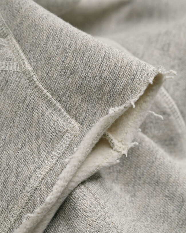 Hoodie met afgeknipte zoom