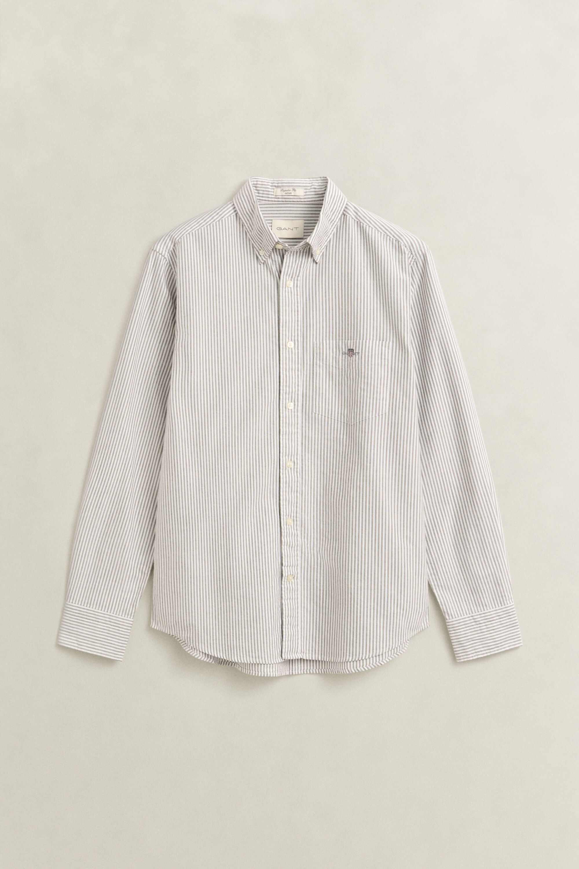 Classic Regular gestreept Oxford-overhemd