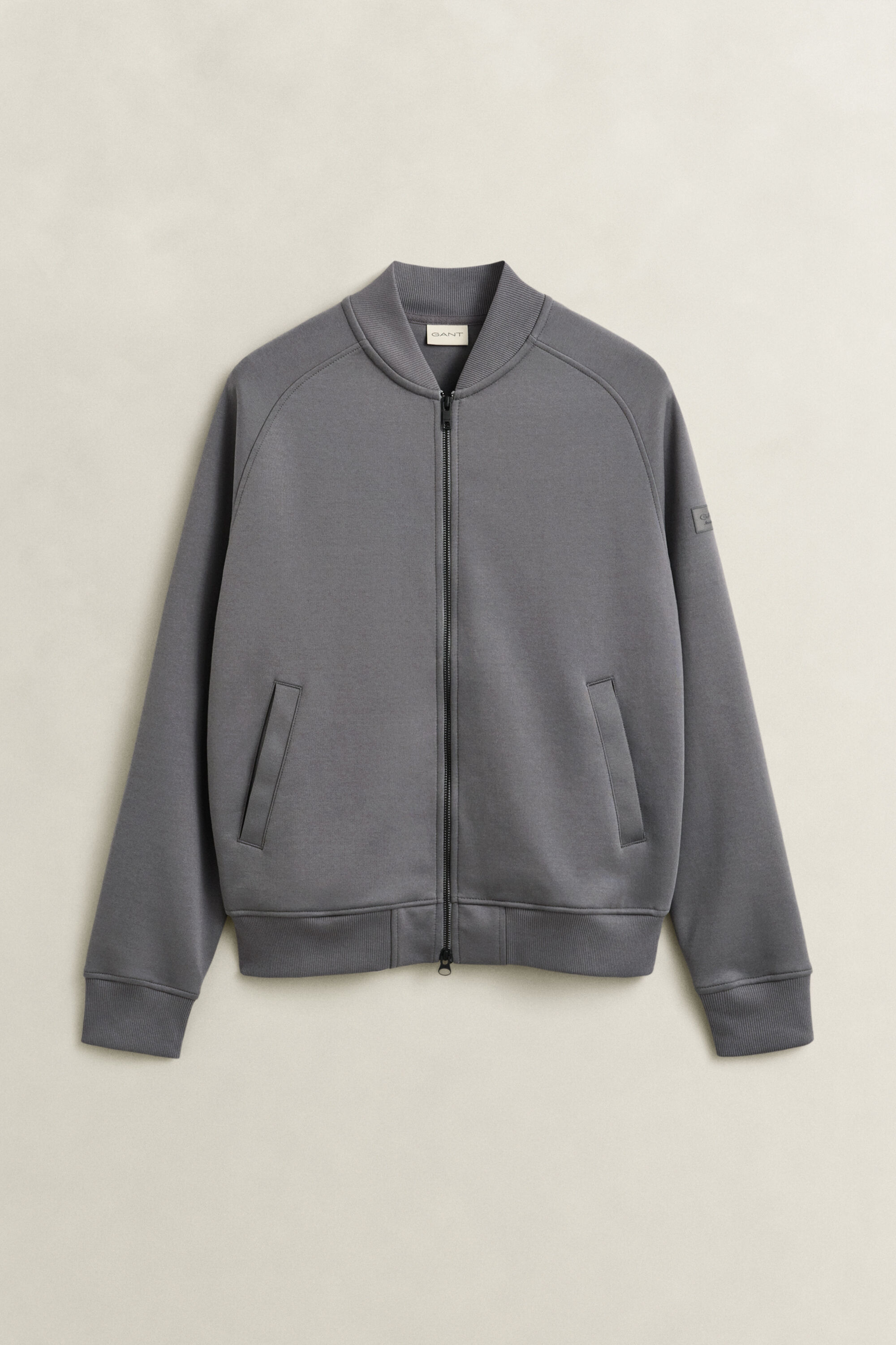 Aviator sweatshirt met ritssluiting
