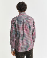 Regular Fit overhemd van keperstof met Gingham-ruitje