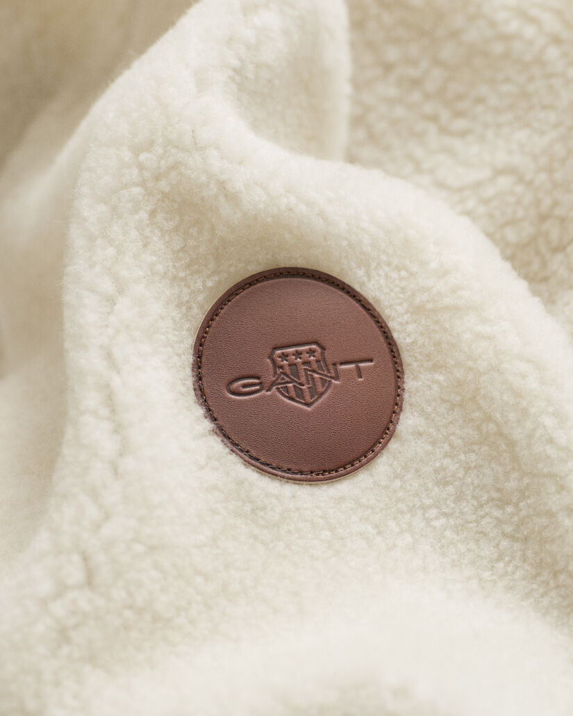 Fleece trui met korte rits