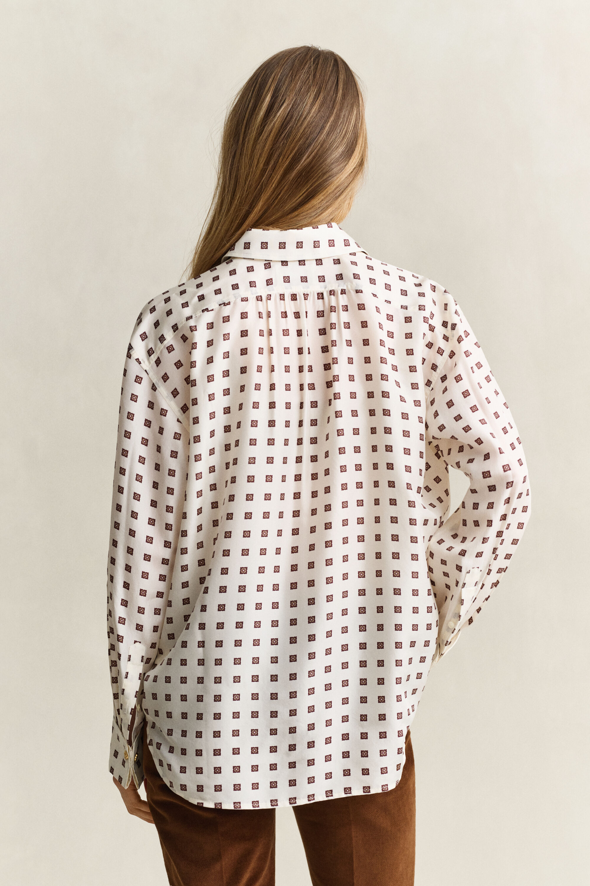 Blouse van Habotai-zijde