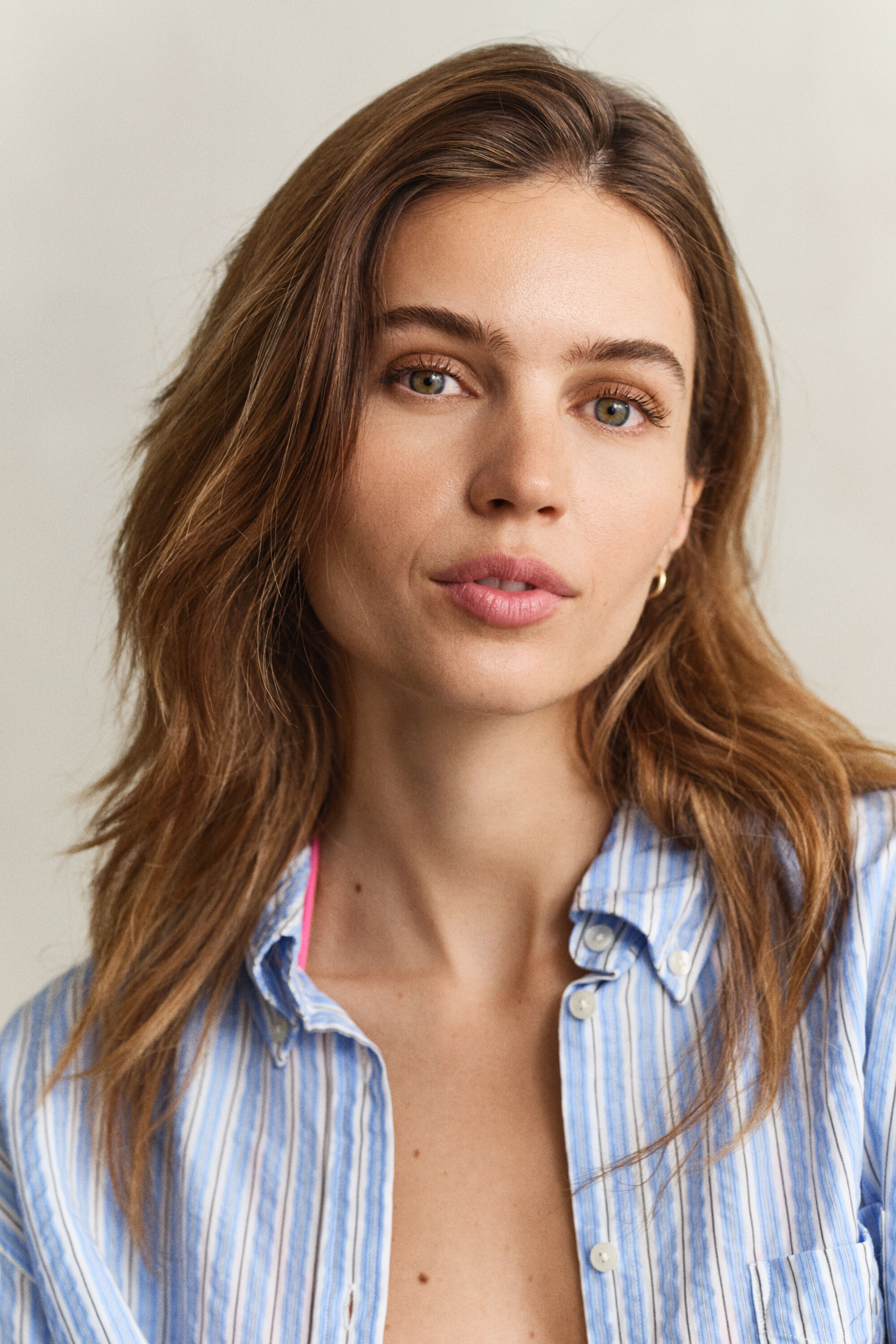 Gestreept seersucker overoverhemd