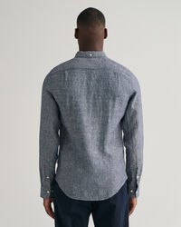 Slim Fit linnen overhemd