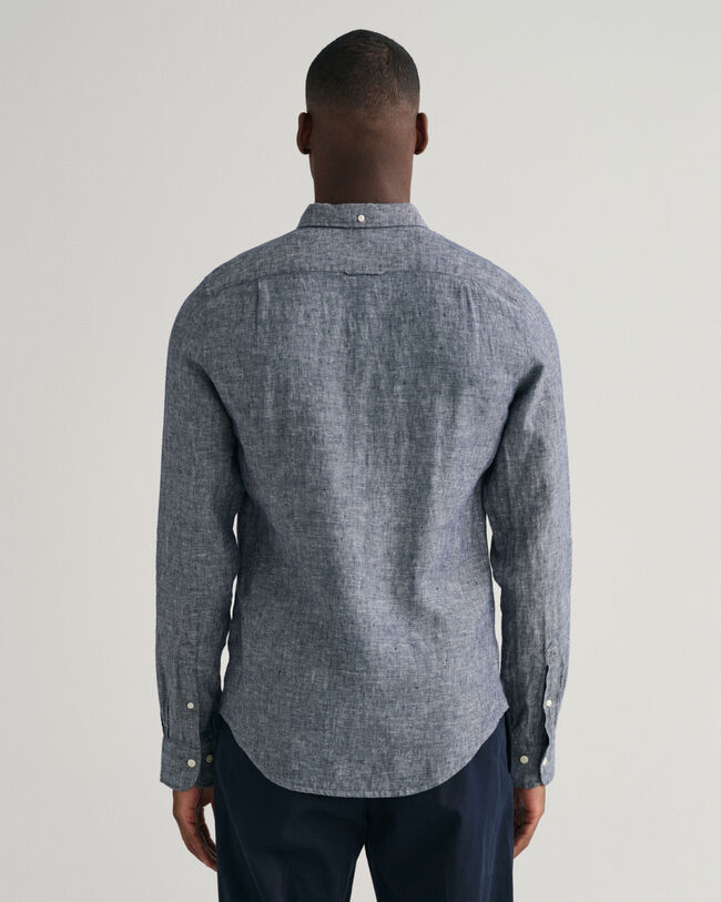 Slim Fit linnen overhemd