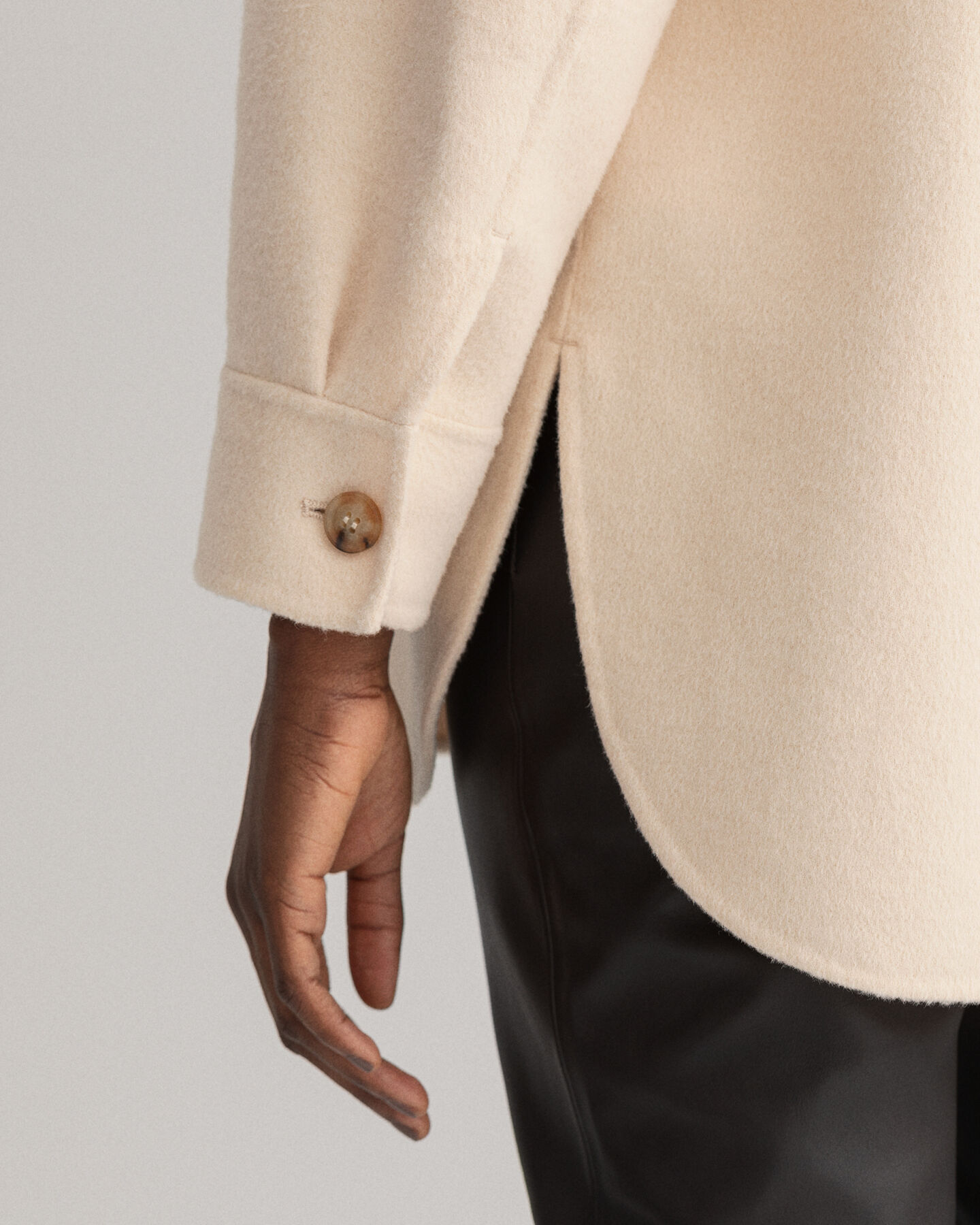 Met de hand gestikt overhemdjack