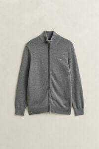 Casual vest van katoen met ritssluiting