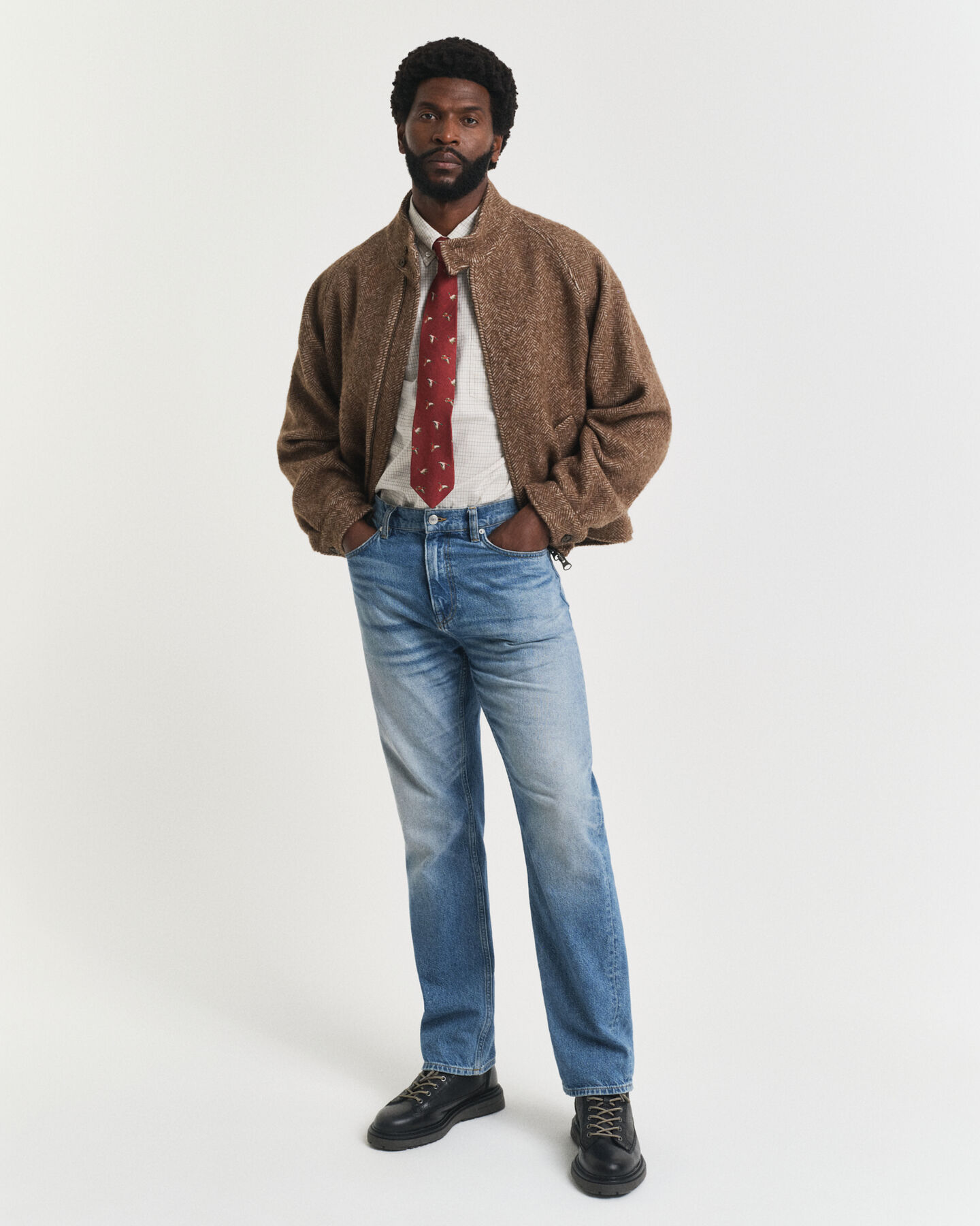 Oversized Fit Luxury Oxford-overhemd met ruitje