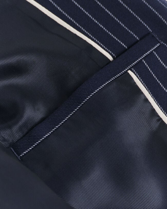 Regular Fit Club blazer met krijtstreepje