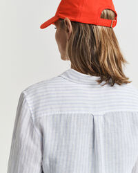 Regular Fit gestreept linnen overhemd