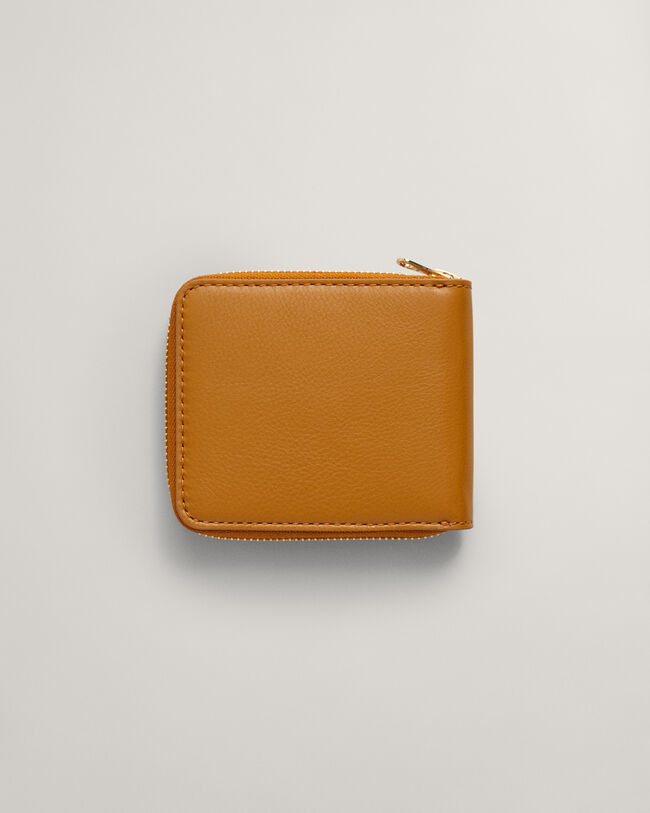 Leren portemonnee met rits