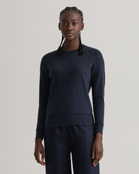 Sweater met ronde hals van licht katoen