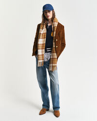 Geruite wollen sjaal