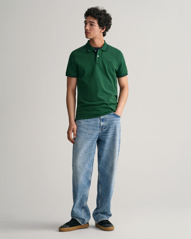 Piqu&eacute; poloshirt