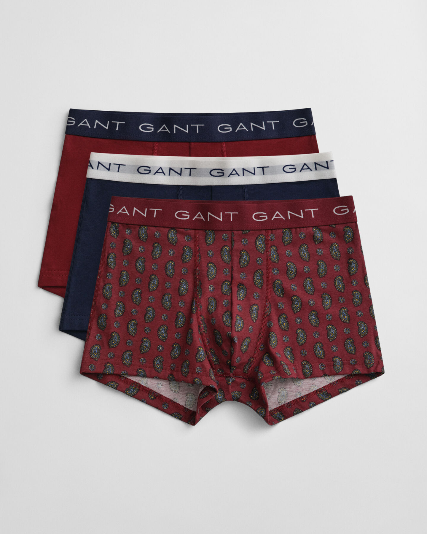 Cadeauset van drie boxershorts met paisleyprint