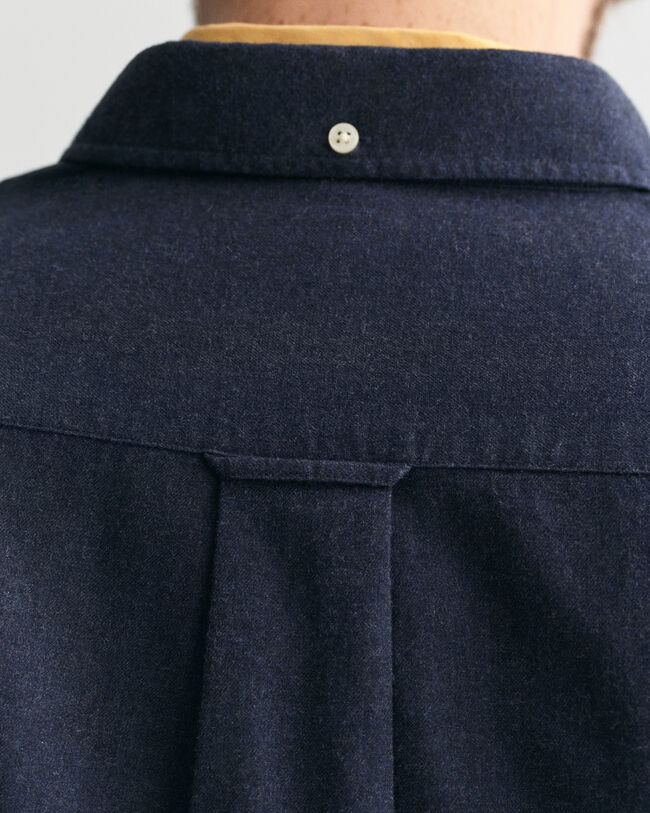 Regular Fit gemêleerd flanellen overhemd