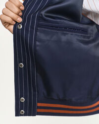 Varsity Jacket met krijtstreep