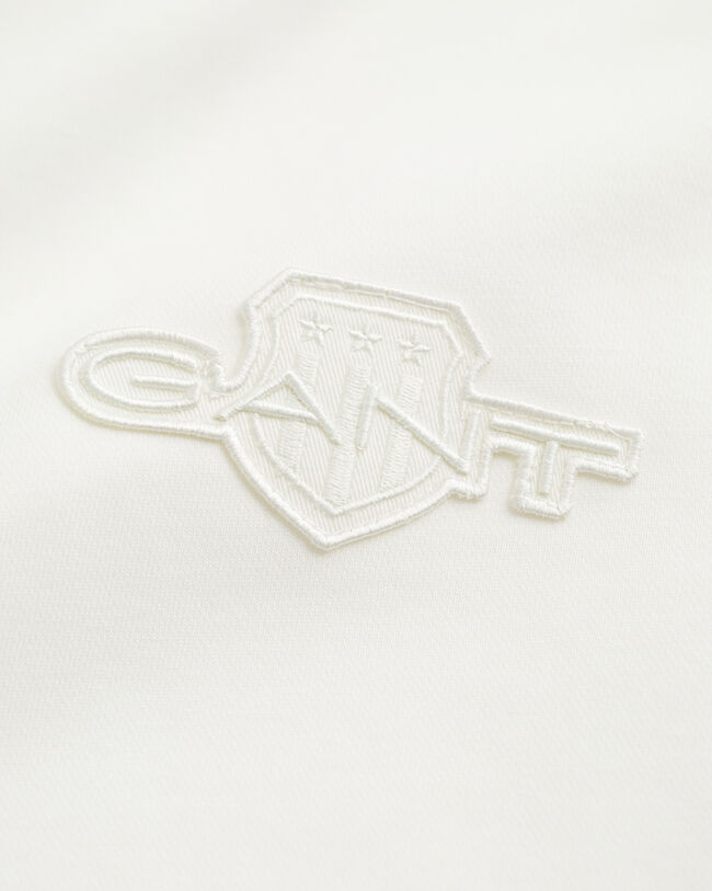 Tonal Shield sweatshirt met ronde hals