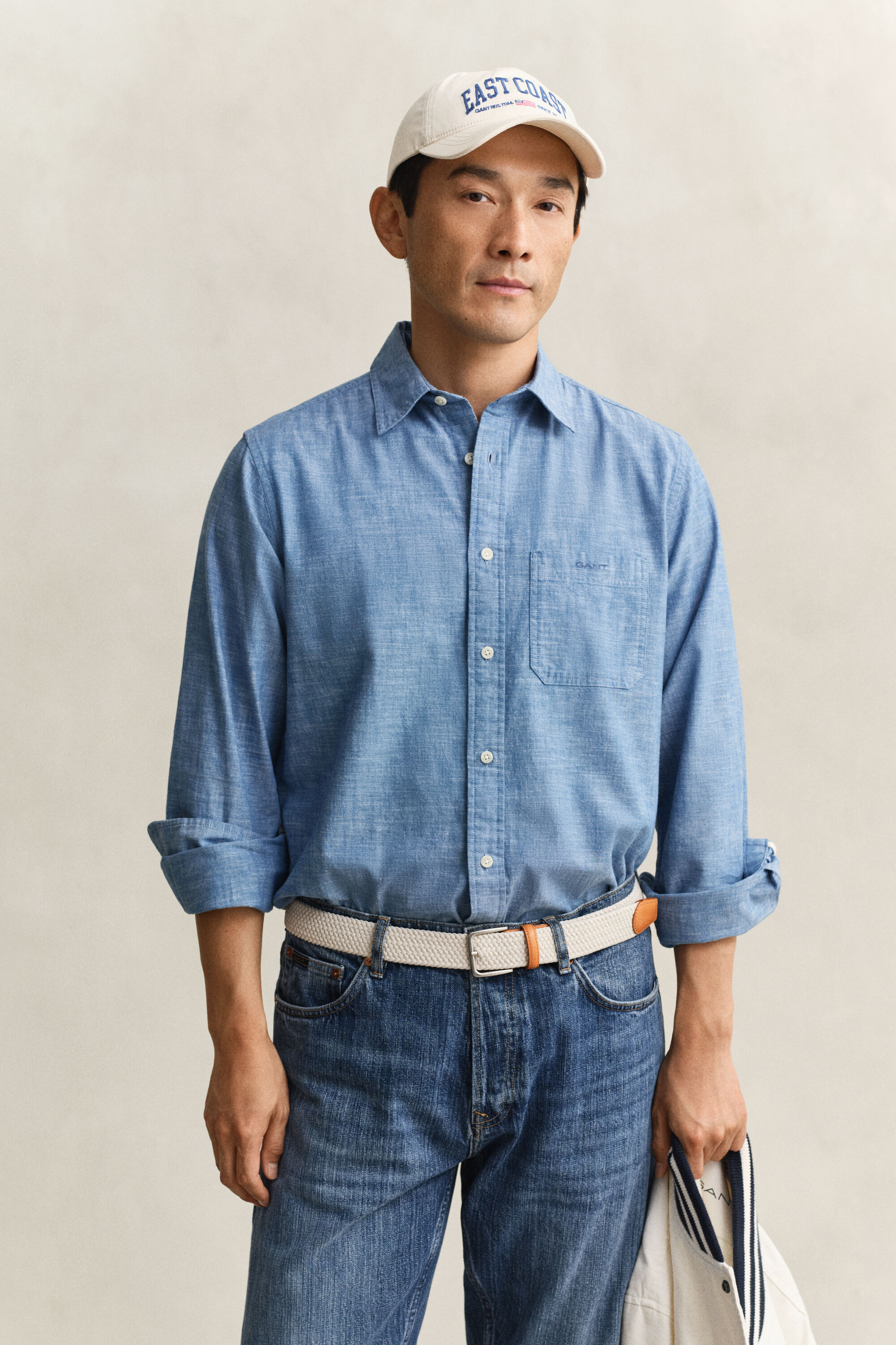 Overoverhemd van chambray