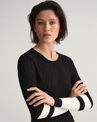 Ribjurk met brede strepen