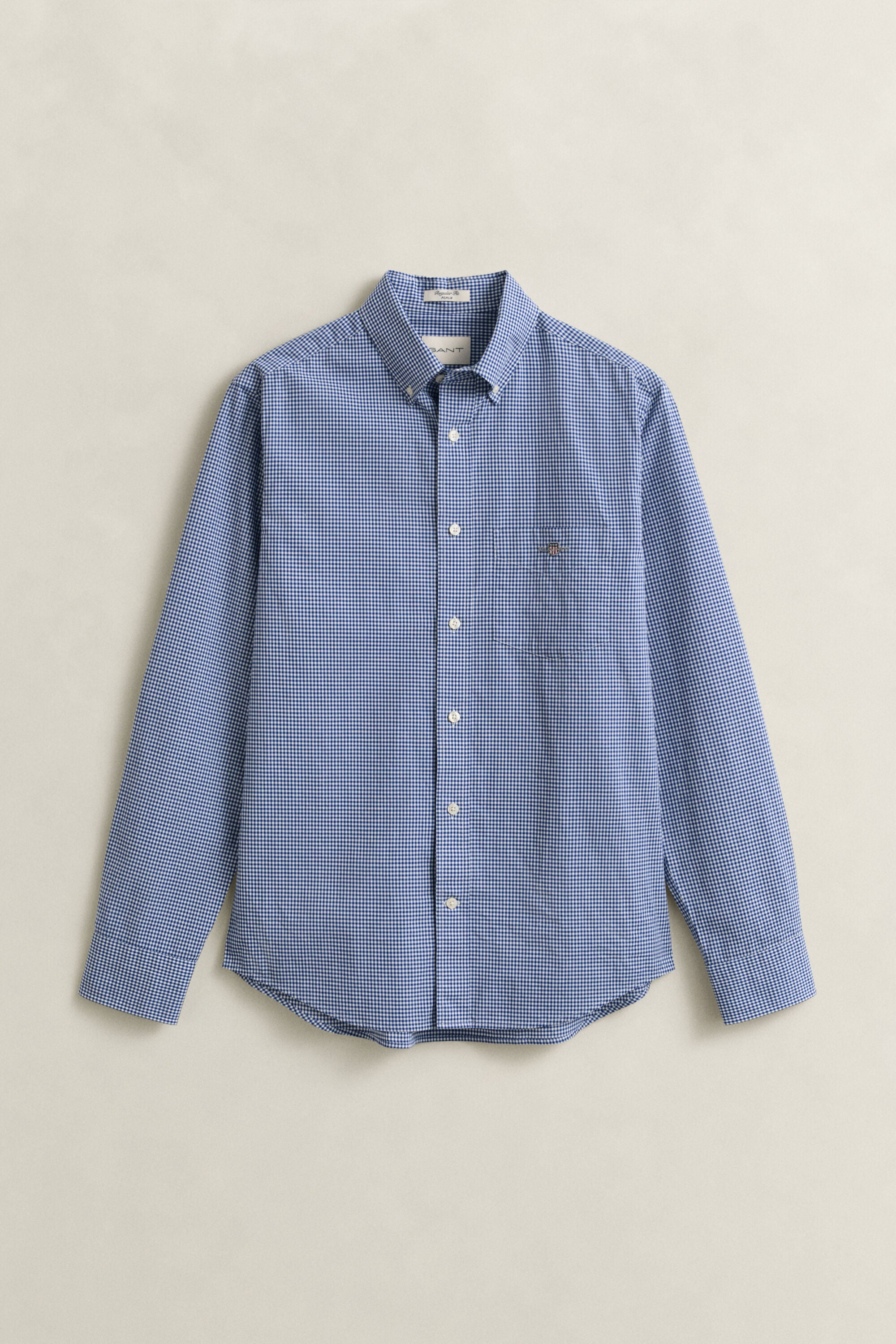 Klassiek poplin overhemd met Gingham-ruitje