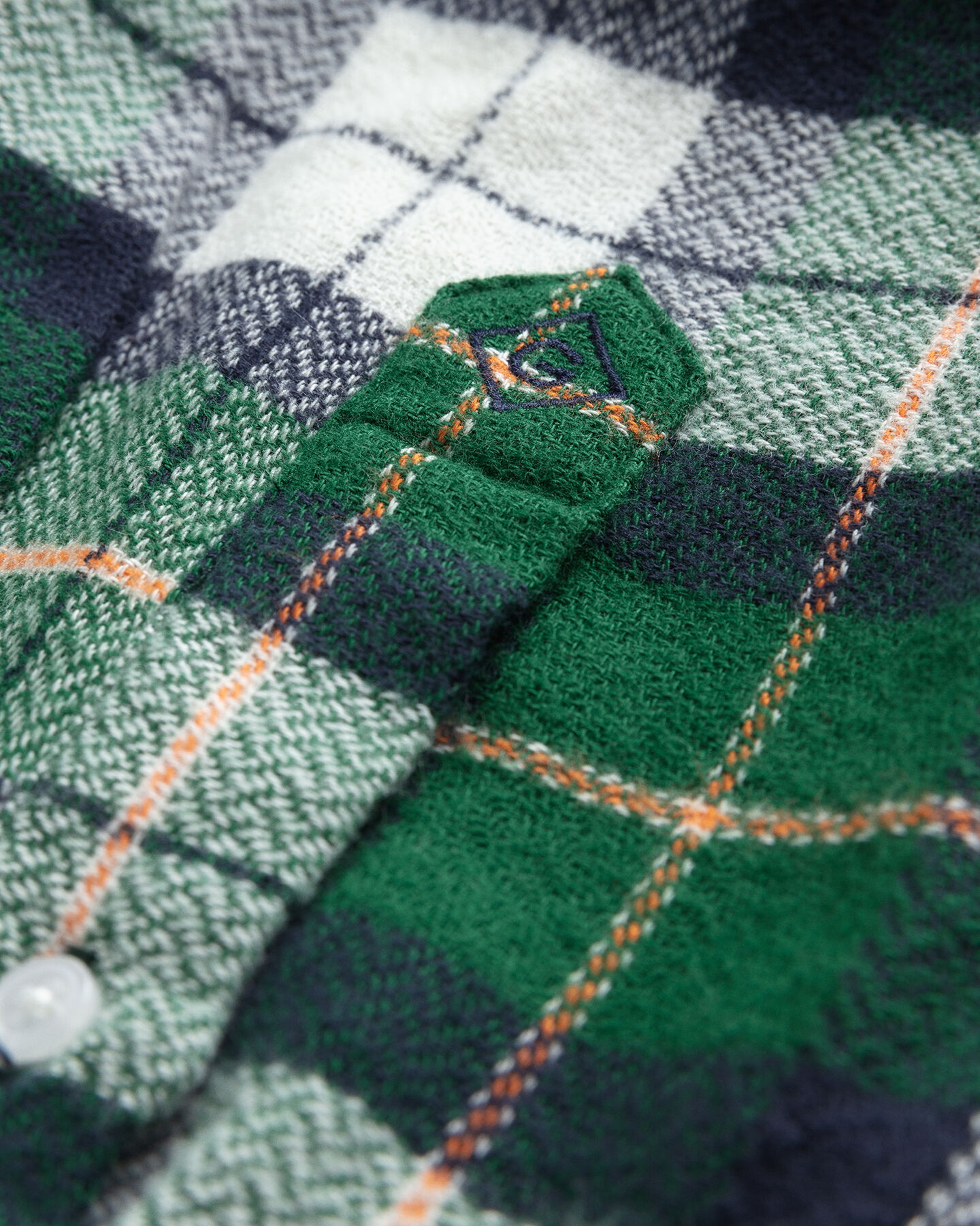 Relaxed Fit Texture overhemd met ruitje