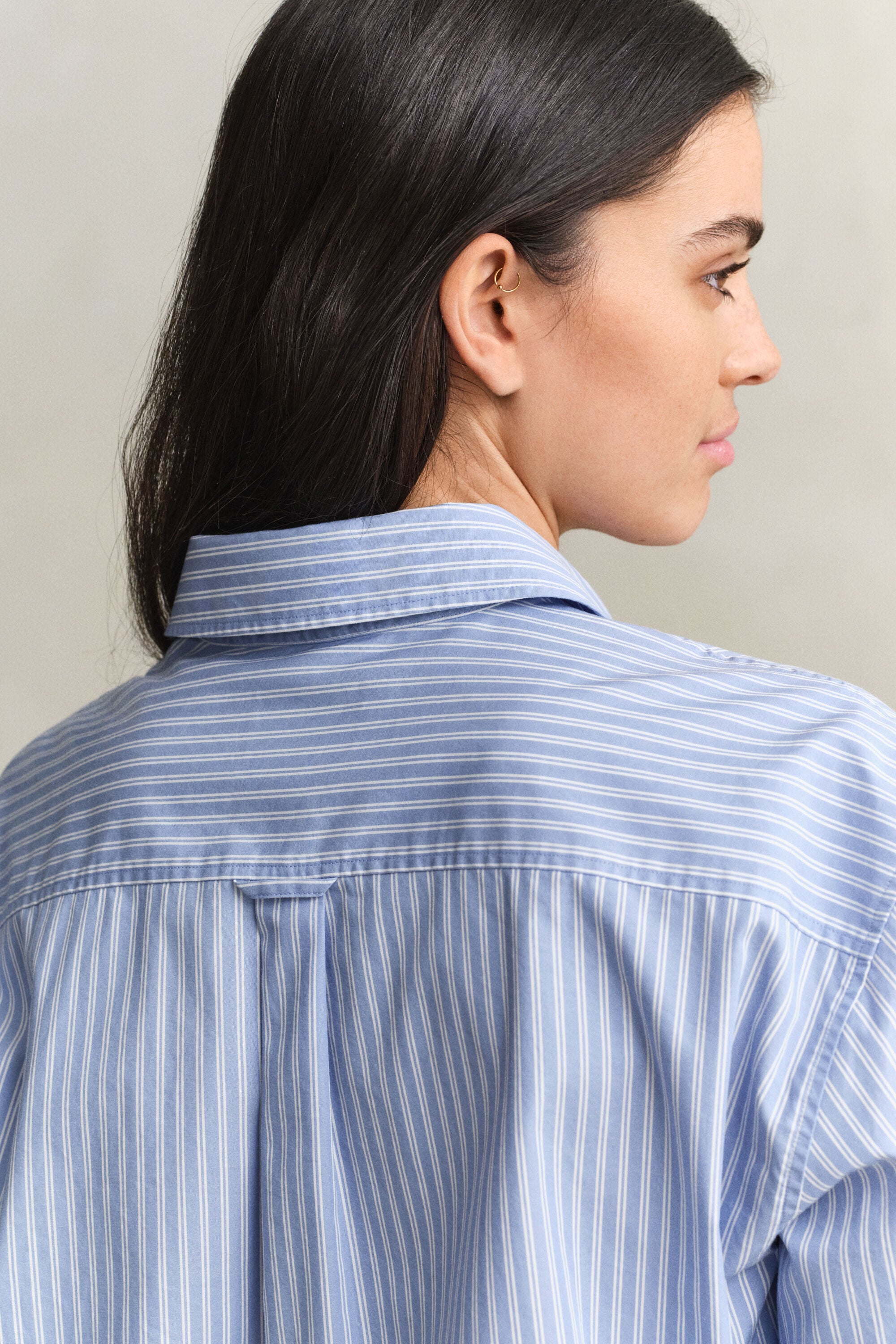 Relaxed Fit klassiek gestreept overhemd van poplin