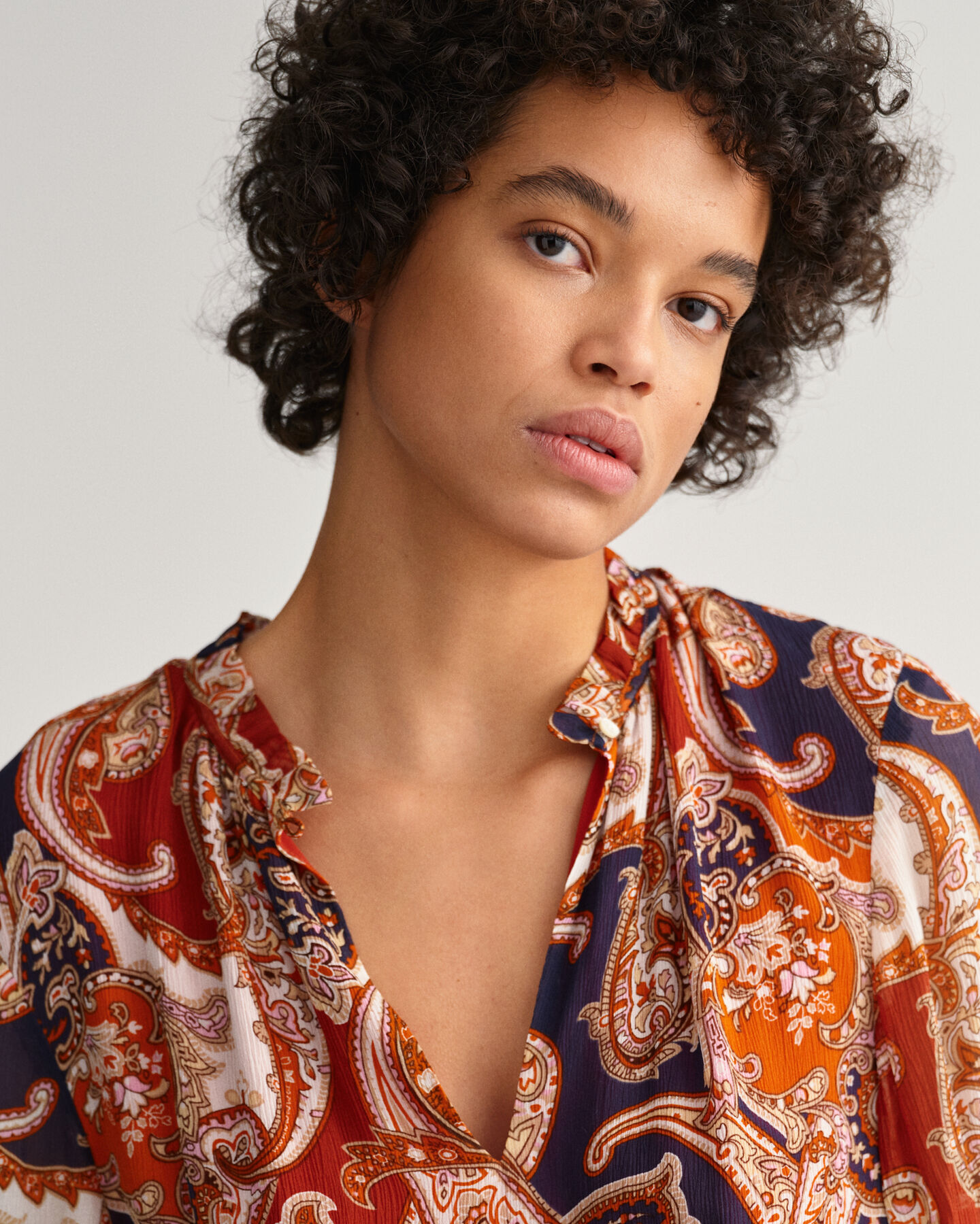 Paisley Flounce maxi-jurk