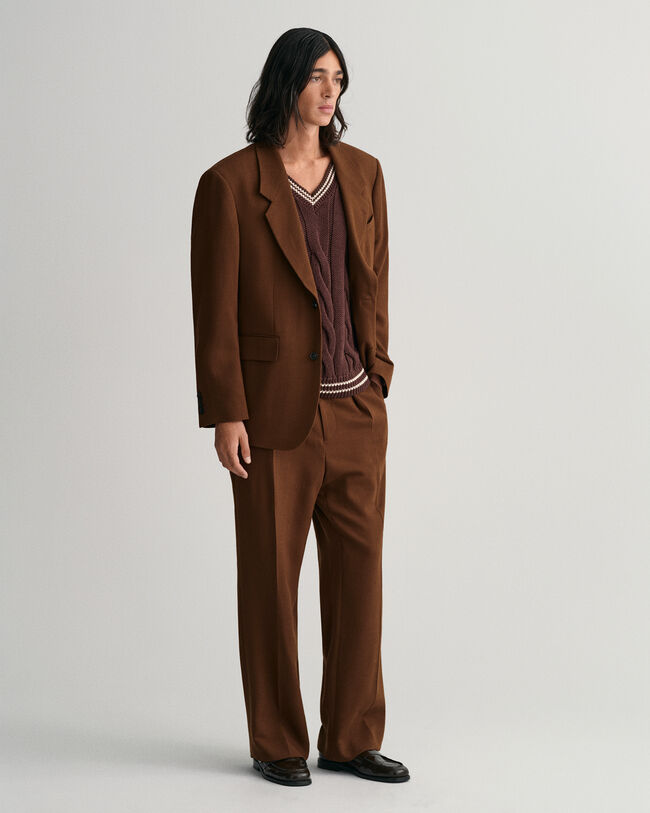 Gebreide bodywarmer met kabels