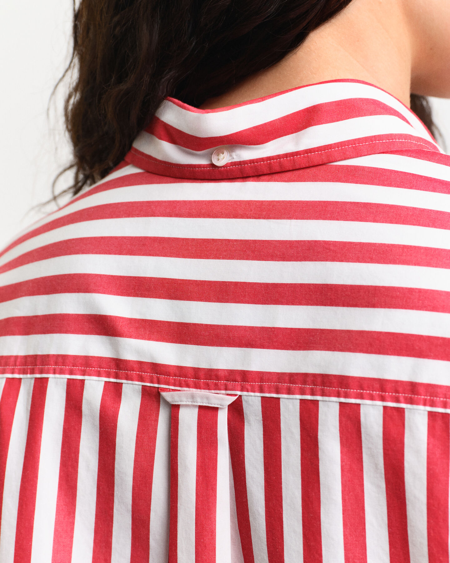 Oversized Classic gestreept overhemd van poplin