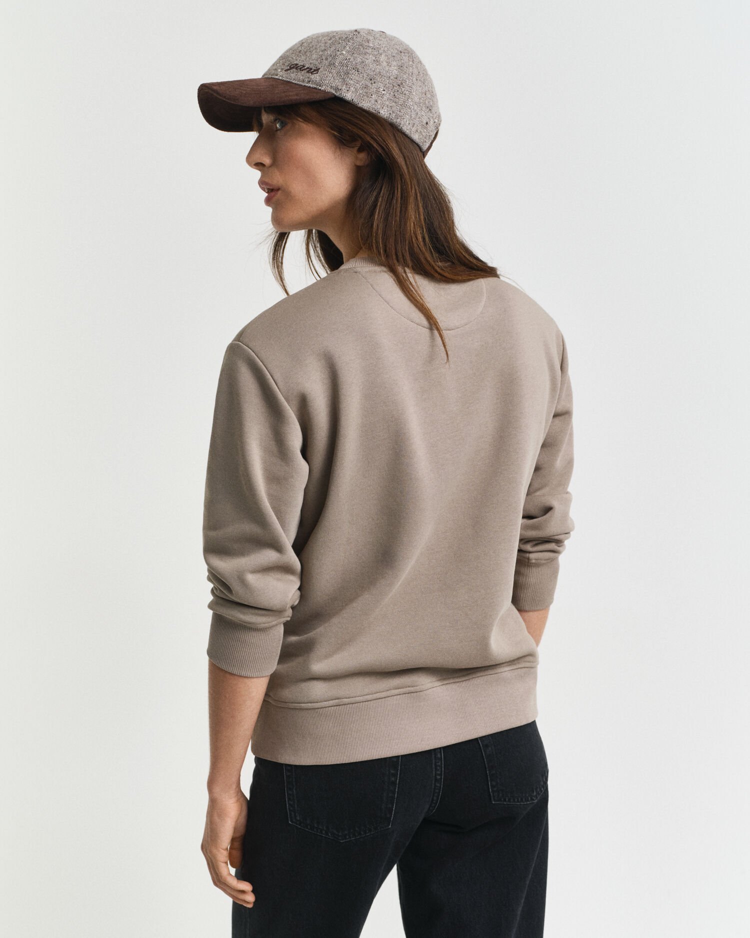 Shield sweatshirt met ronde hals