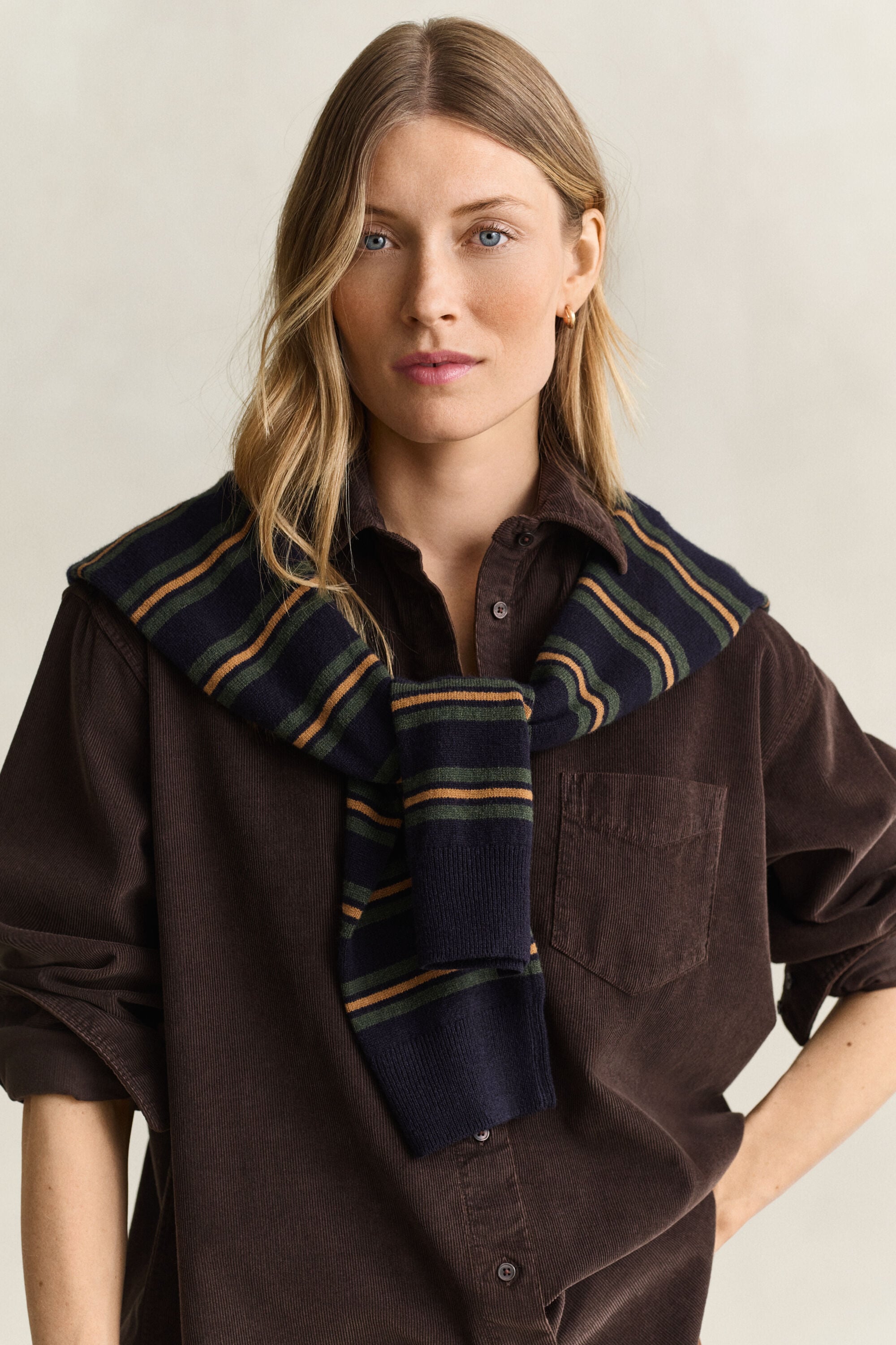 Relaxed corduroy overhemd