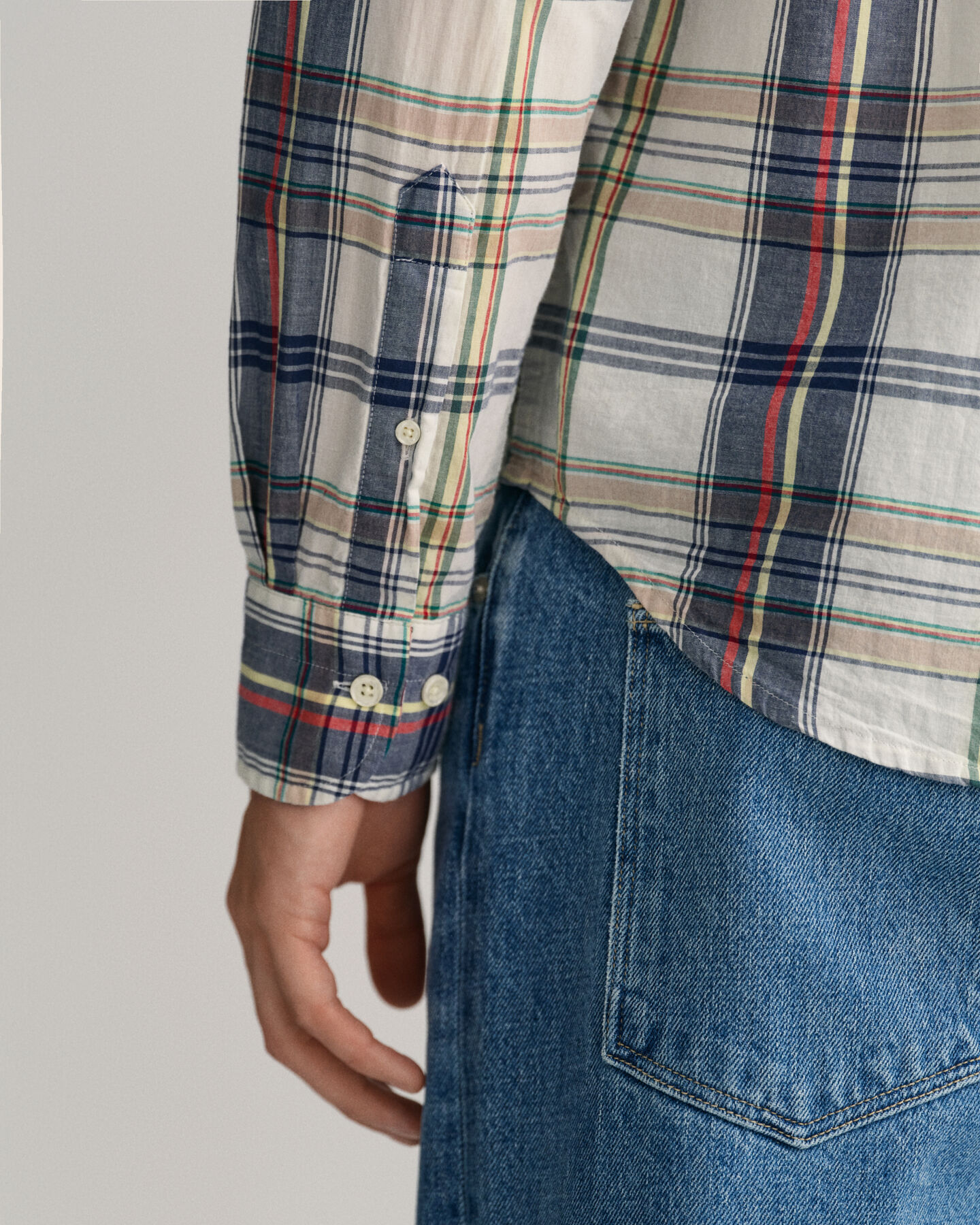 Regular Fit overhemd met Indiase madrasruit