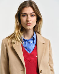 Klassieke Tailored Fit wollen jas